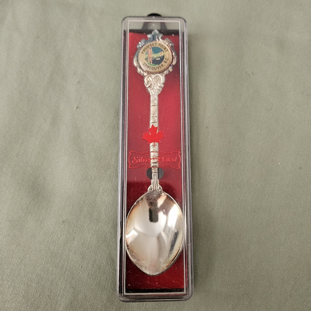 Vintage Prospect Point Vancouver BC Silver‎ plated Souvenir Spoon in a Box